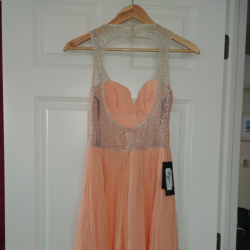 STUNNING MARCIANO NWT chiffon sequin maxi dress - Picture 2 of 4